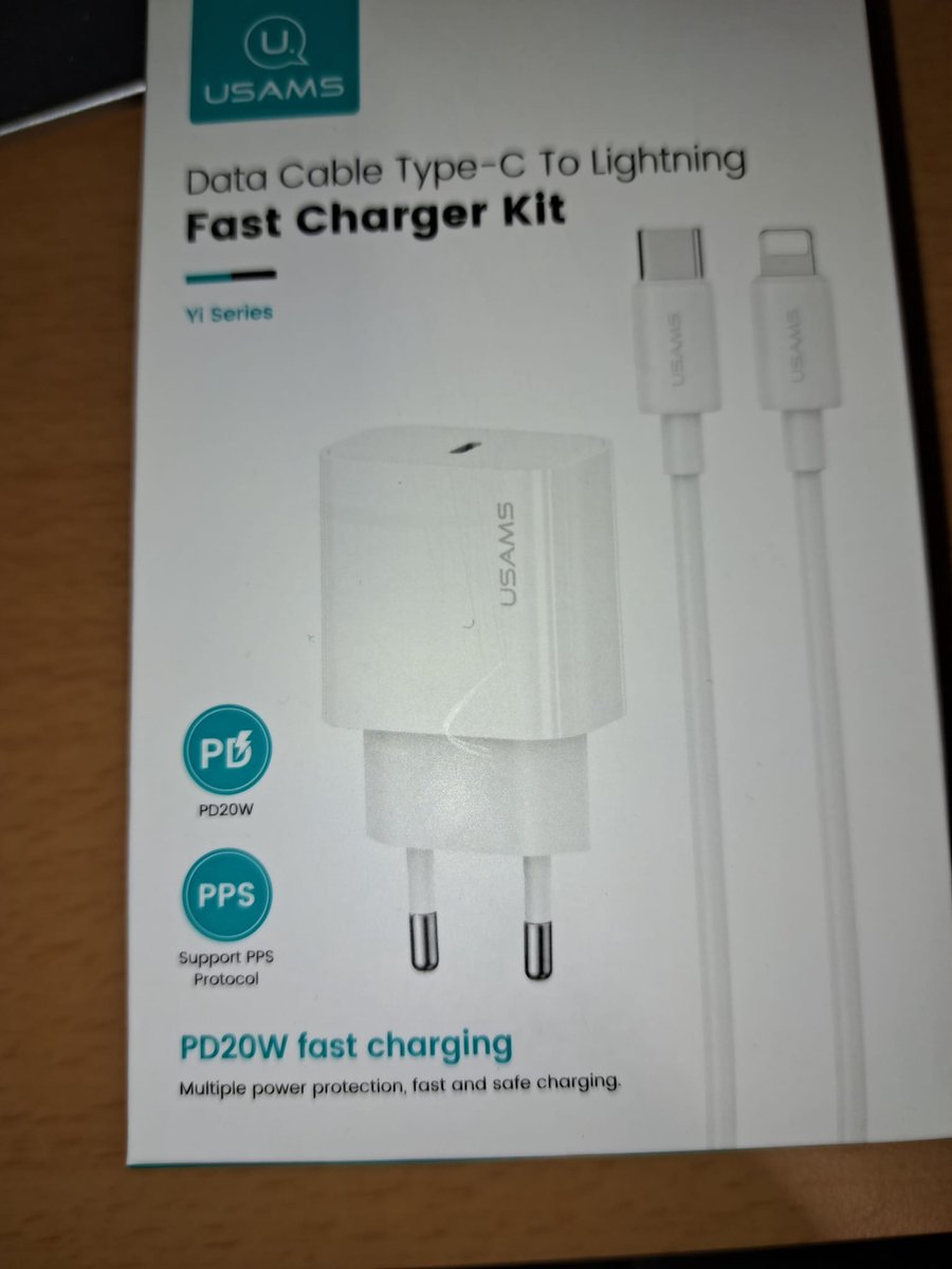 Data Cable Type-C To Lightning Fast Charger Kit