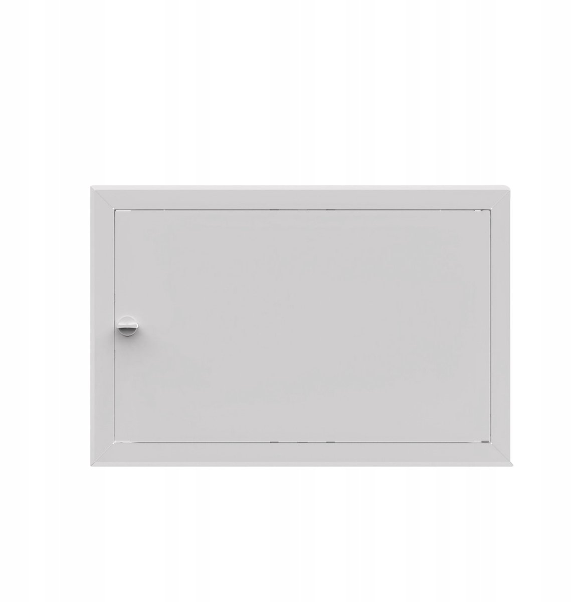 Metalen Inspectieluik Wit 80x30cm met Draaiknop