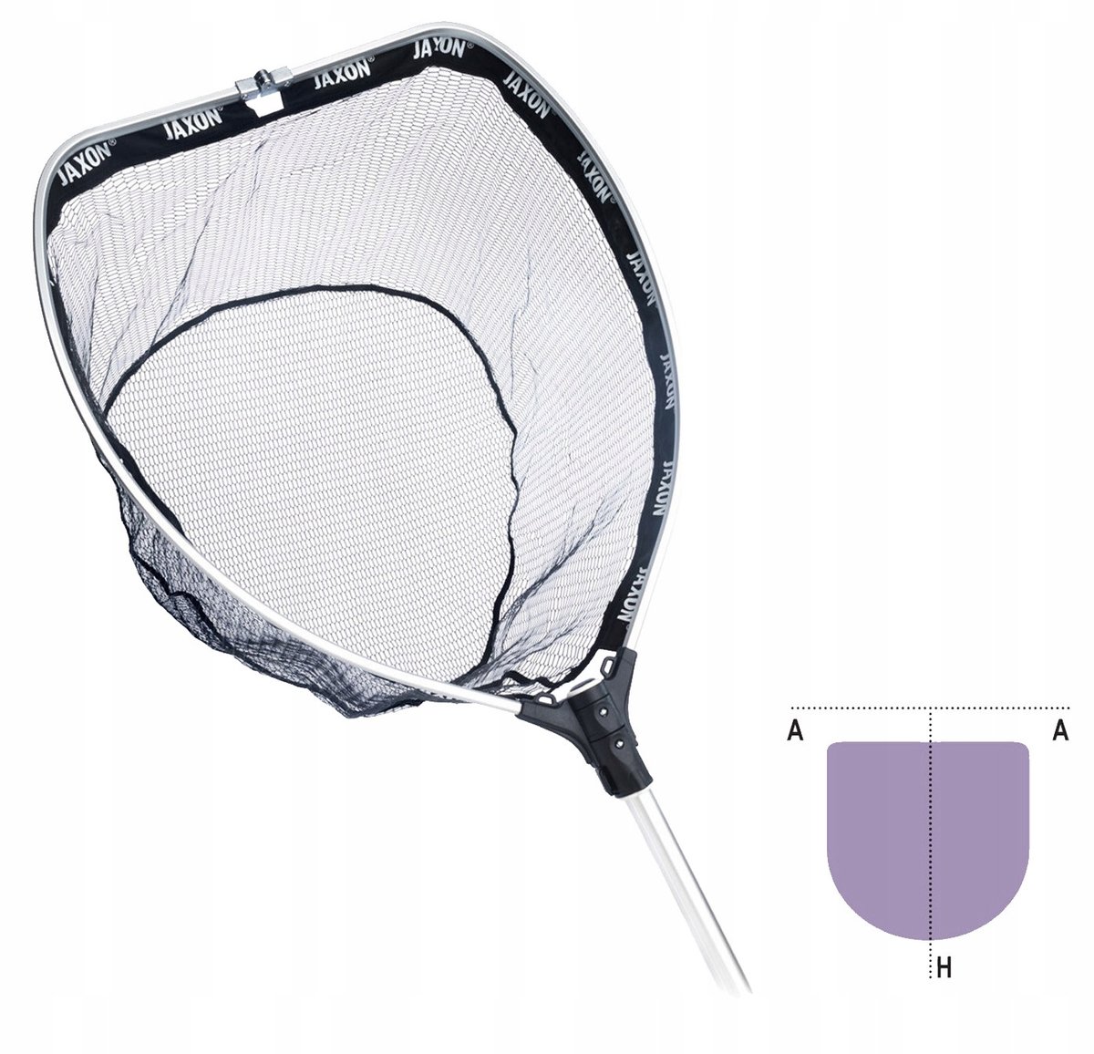 Jaxon PL-AB240X Visnet 240cm - Rubberen, Opvouwbaar Visnet
