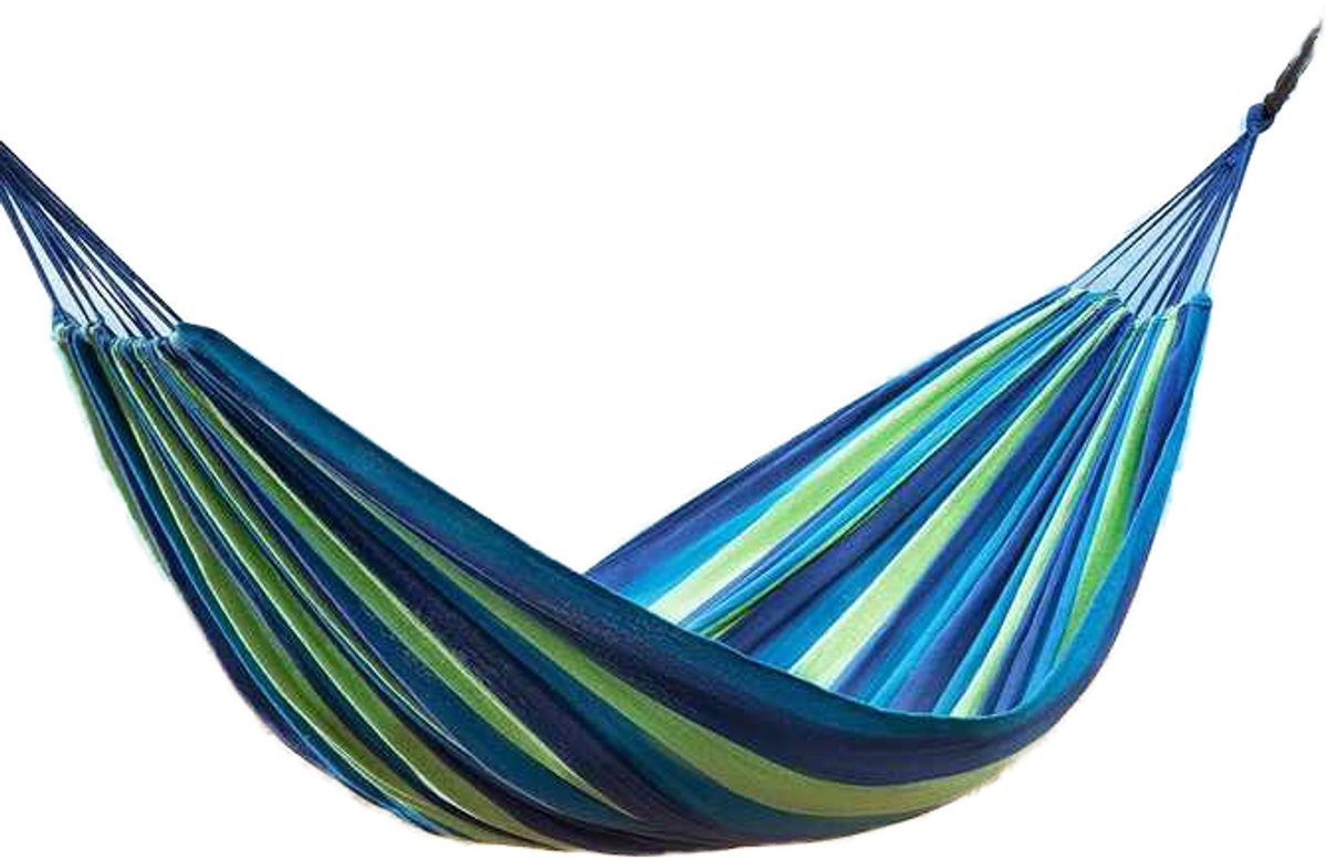 Everyday Elegance Lichtgewicht Hangmat – Blauw – Sterk, Compact & Comfortabel 260 x 140 cm