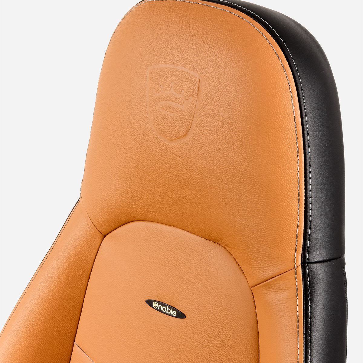 Noblechairs ICON Series leren gamestoel Cognac/Zwart (Echt Leder) – foto 5