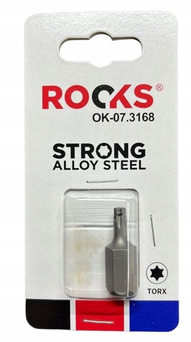 ROOKS Torx Bit T25 10mm (3/8") x 30mm, Staal S2