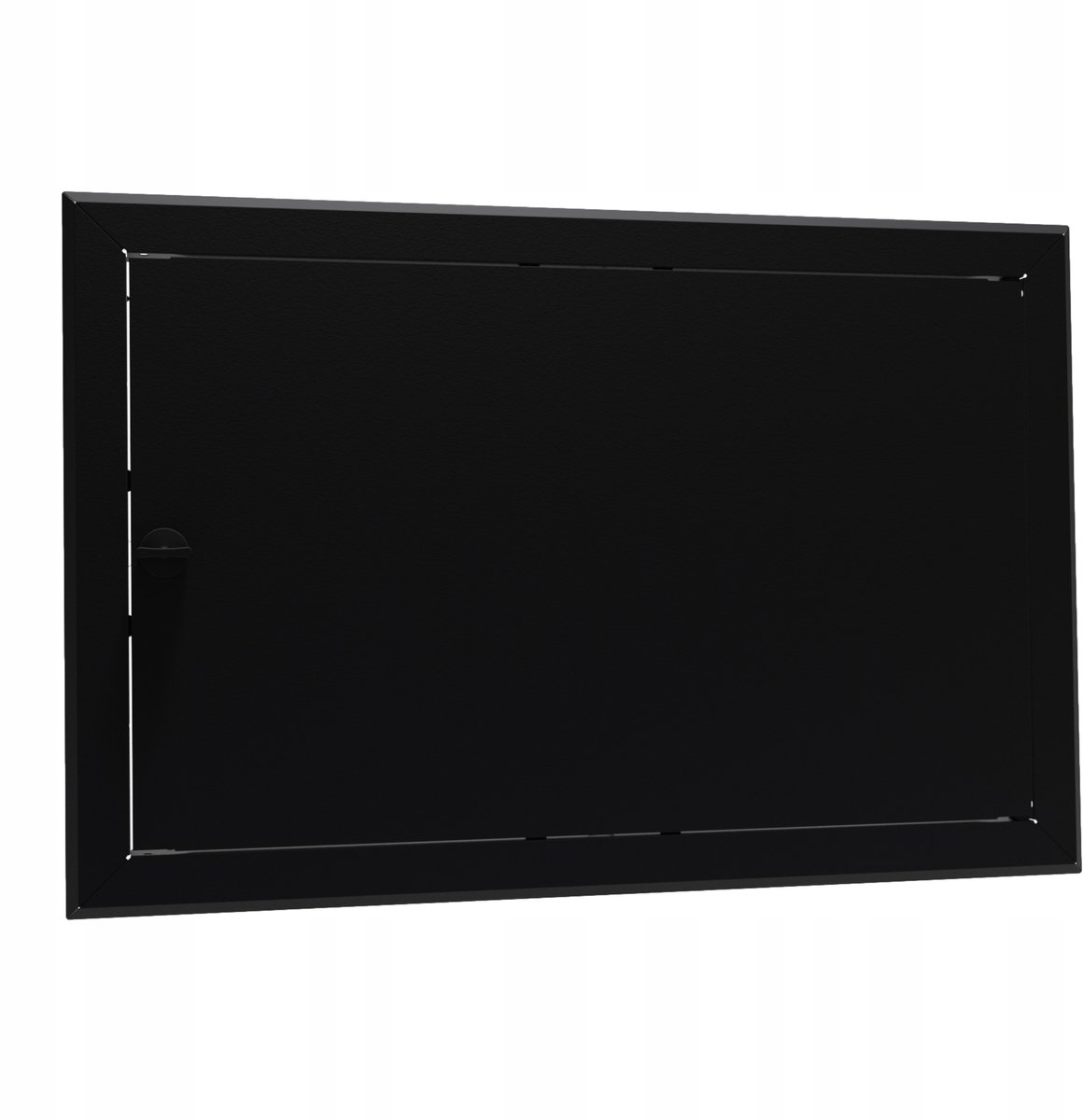 Zwarte Metalen Inspectieluik 50x30 cm met Knop