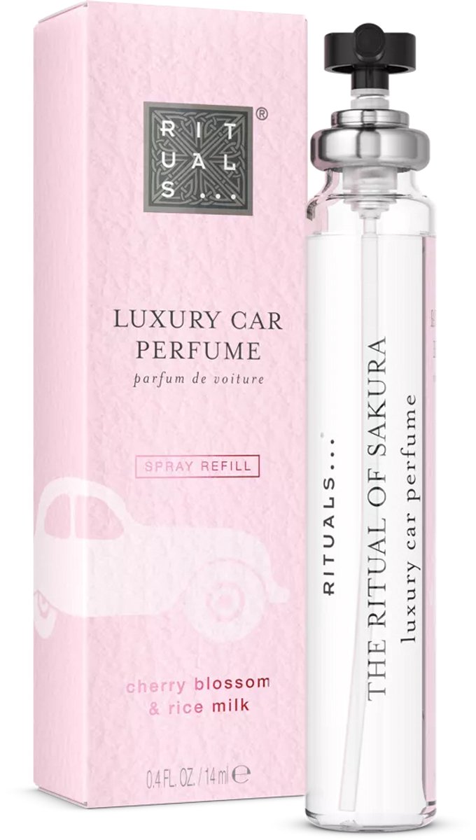 Rituals - Auto Parfum - 1x Autoparfumspray 14ml voor Navulling - Refill - Spray - Sakura - Luchtverfrisser - Car Perfume - Autoparfum