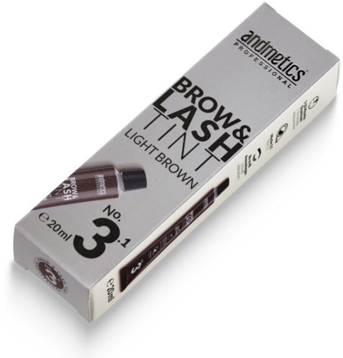 ANDMETICS - Brow & Lash Tint light brown - Wenkbrauwverf & Wimperverf