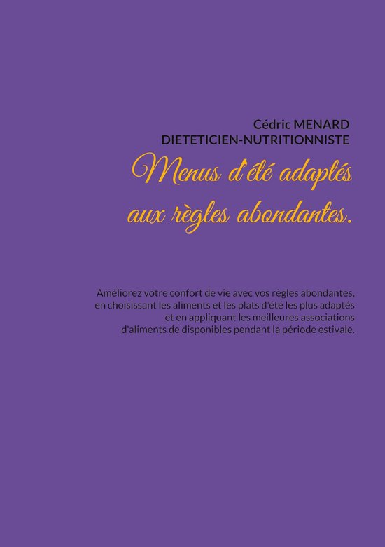 Savoir quoi manger tout simplement... - - Menus d'été adap ... - cover