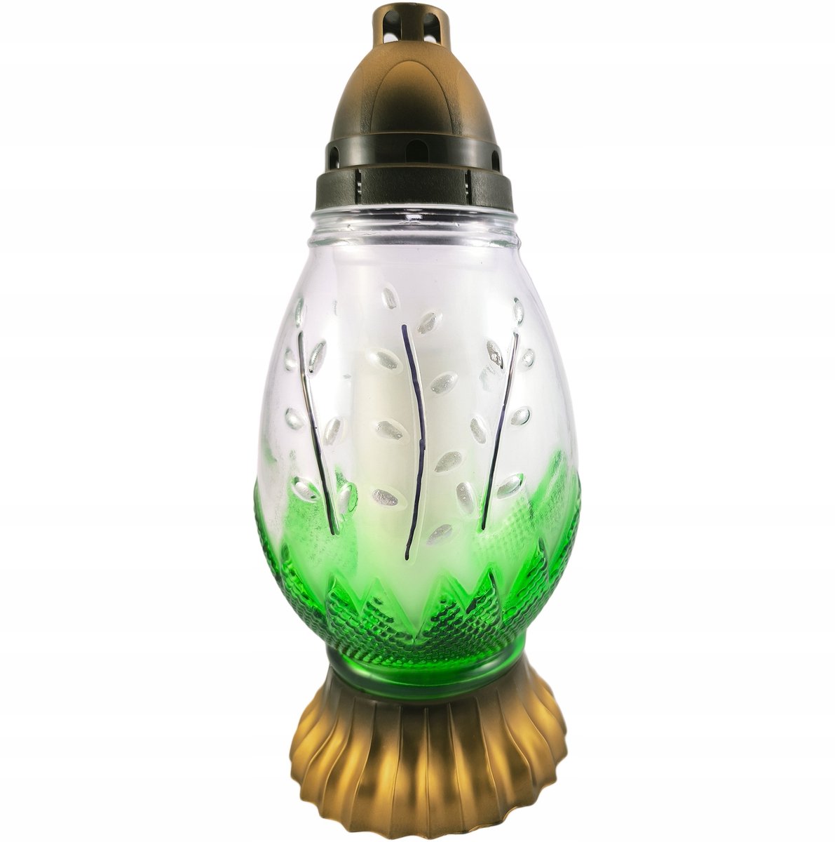 Paasei Znicz Lampion - Glazen Paasdecoratie met Inzet