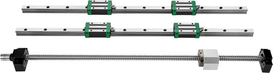 VEVOR Lineaire Geleiding 2x Lineaire Rails Hgr20-1700mm 4x Blokken ...