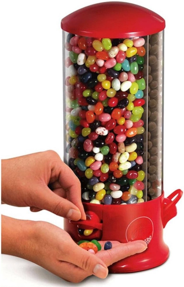 VIN® Kauwgomballen Automaat – Snoepmachine Met 3 Compartimenten - Vendingmachine – Gumball Machine – Snoepautomaat - Candy Grabber – Kauwgomautomaat – Snoepdispenser - 29 x 13 cm