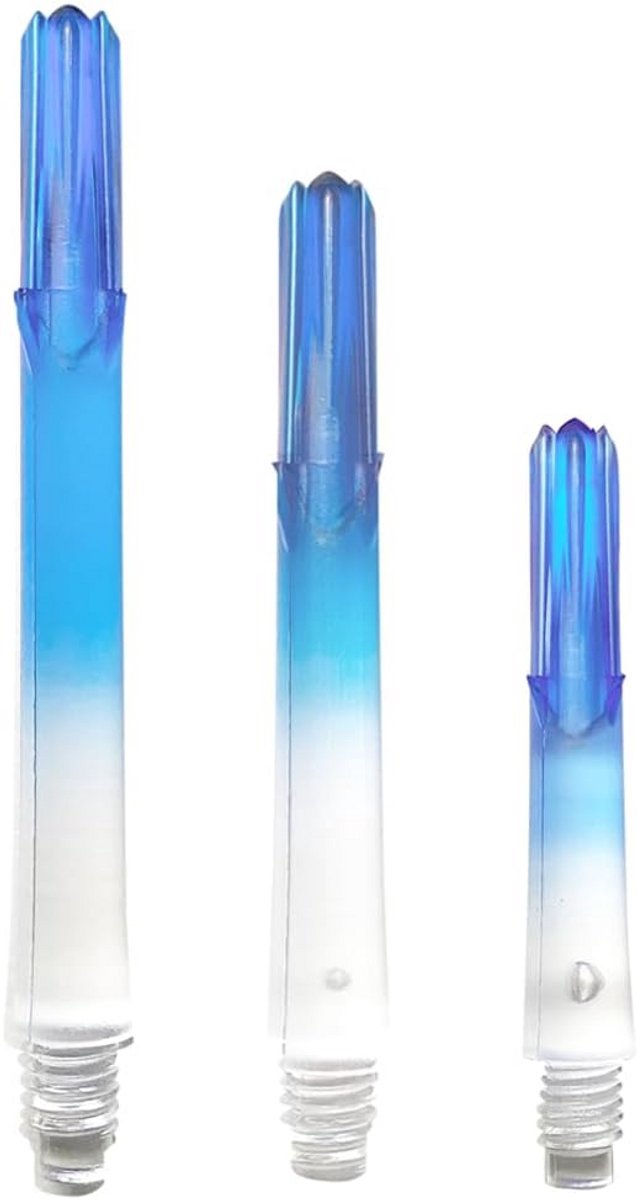 Dart Shaft Lock TwinColor Transparant Blauw - Optimale Grip en Bescherming