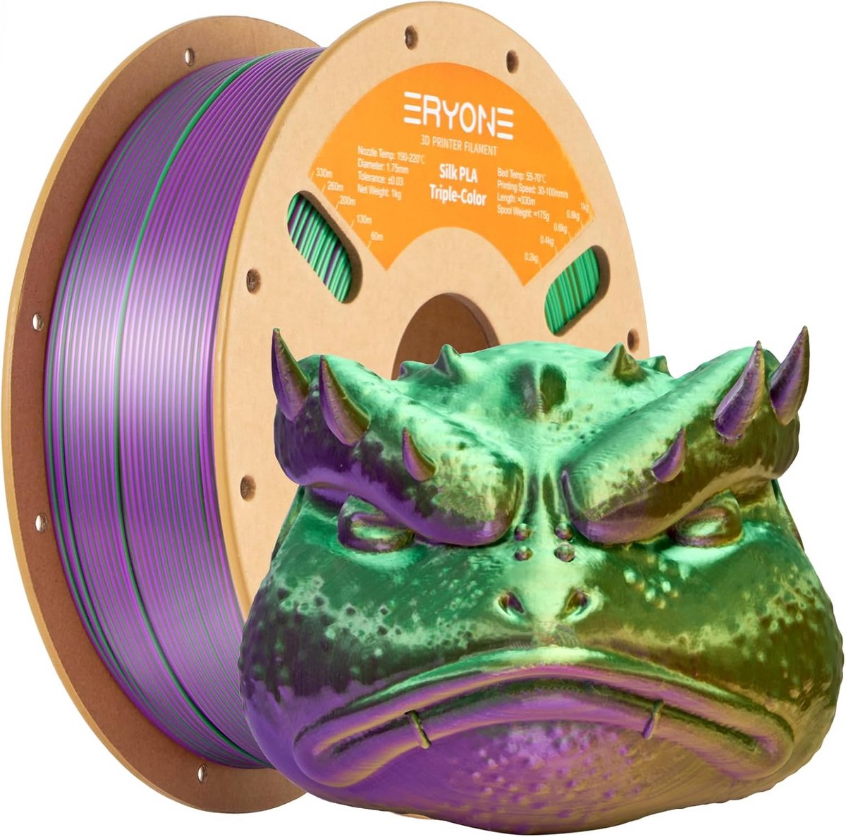 Tricolor Zijde PLA Filament 1.75 mm - 3D Printer Filament voor Creatieve Projecten