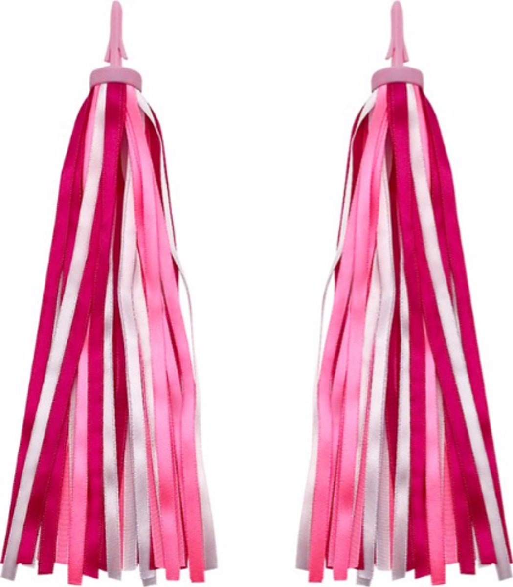 Stuurslingers - Fietsversiering voor Kinderfiets - Versiering voor Step - Stuurversiering Fiets - Handvatstreamers - 27 cm - 2 Stuks