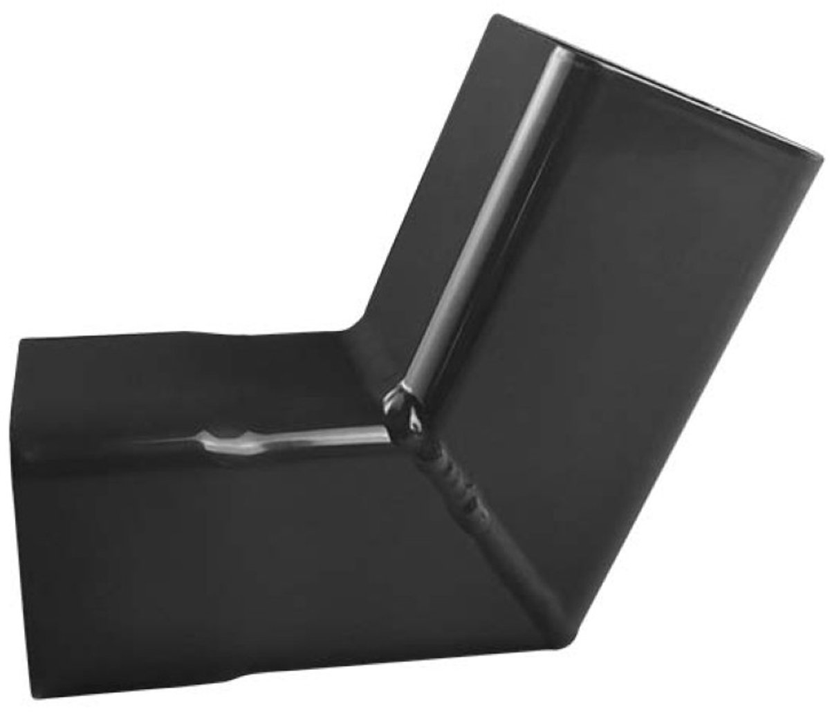Renoplast® RK65 aluminium regenpijp bochten, hoek 67º 45x45mm Bruin, dakgoot regenwaterafvoer plaatmetaal profielen, tuinhuis carport terras balkon insteekgoot, dakgoot