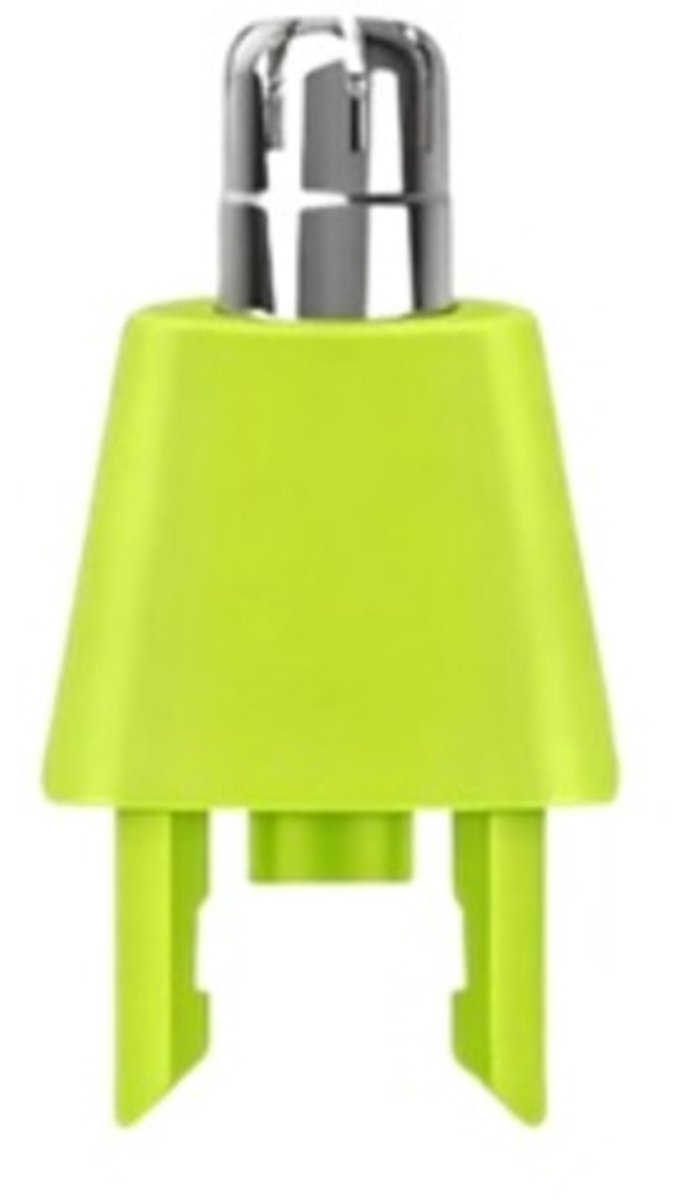 Neus- en Oortrimmer Opzetstuk – Lime Groen – Universele Trimmer Kop – Precisie Neushaar Verwijderaar – Compact & Veilig
