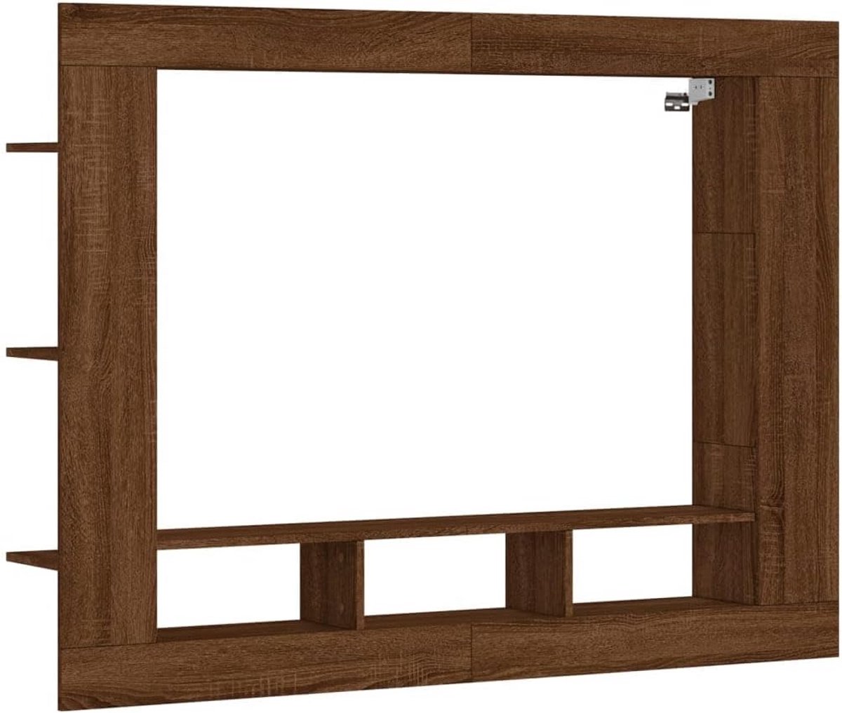 TV Meubel met Opbergruimte 152x22x113 cm Rustiek Houtlook Kast