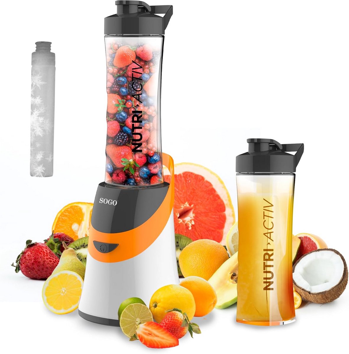 Nutri Active Smoothiemaker 350W - Draagbare BPA-vrije Karaf 0,6L