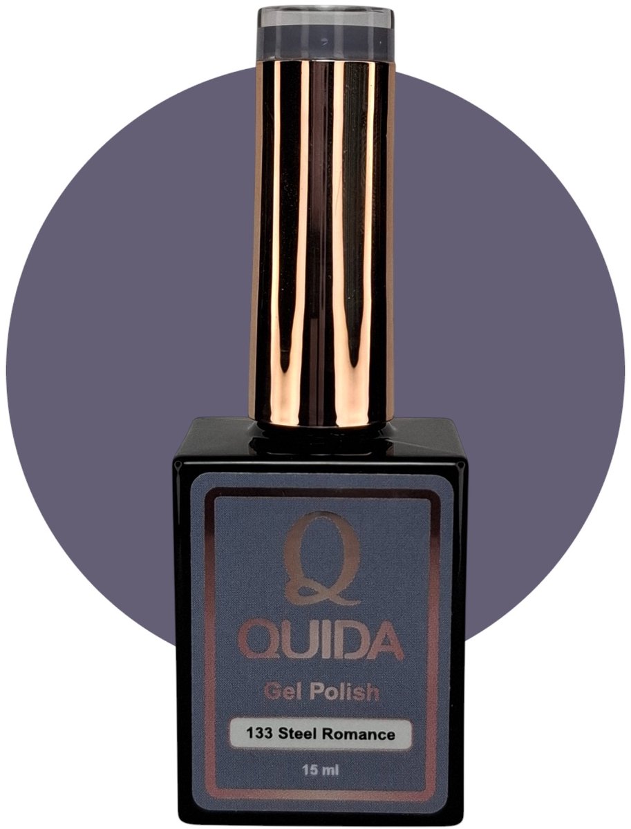 Quida Gelpolish #133 Steel Romance lila grijs 15ml