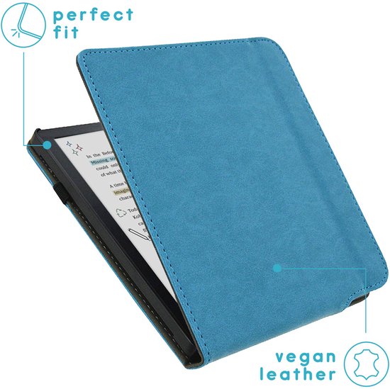 iMoshion Ereader Cover / Hoesje Geschikt voor Kobo Libra Colour - iMoshion Stand Flipcase - Lichtblauw van iMoshion — afbeelding 2