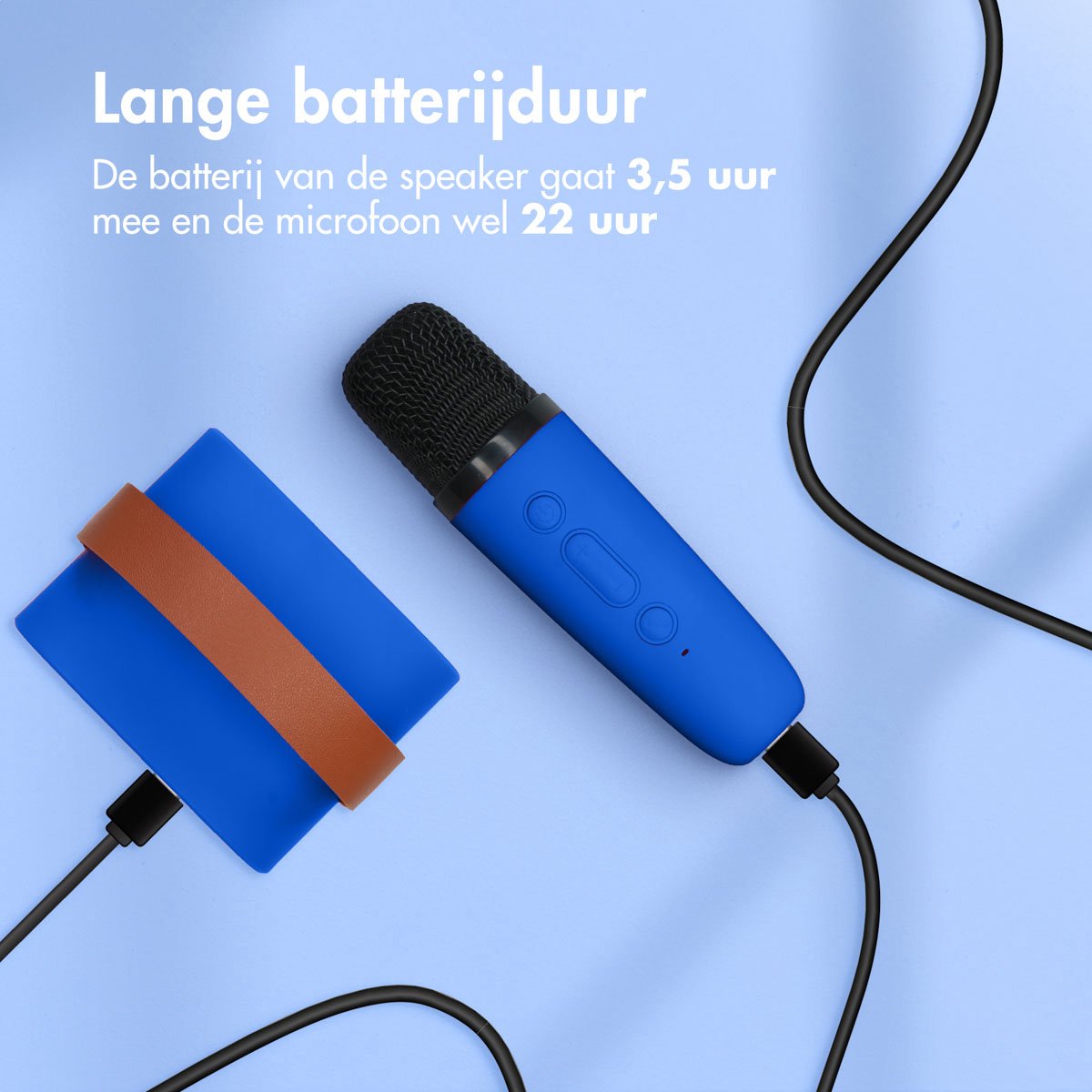 imoshion Karaoke Set - Met Bluetooth Speaker en Draadloze Microfoon - Karaokeset voor Volwassenen en Kinderen — afbeelding 9