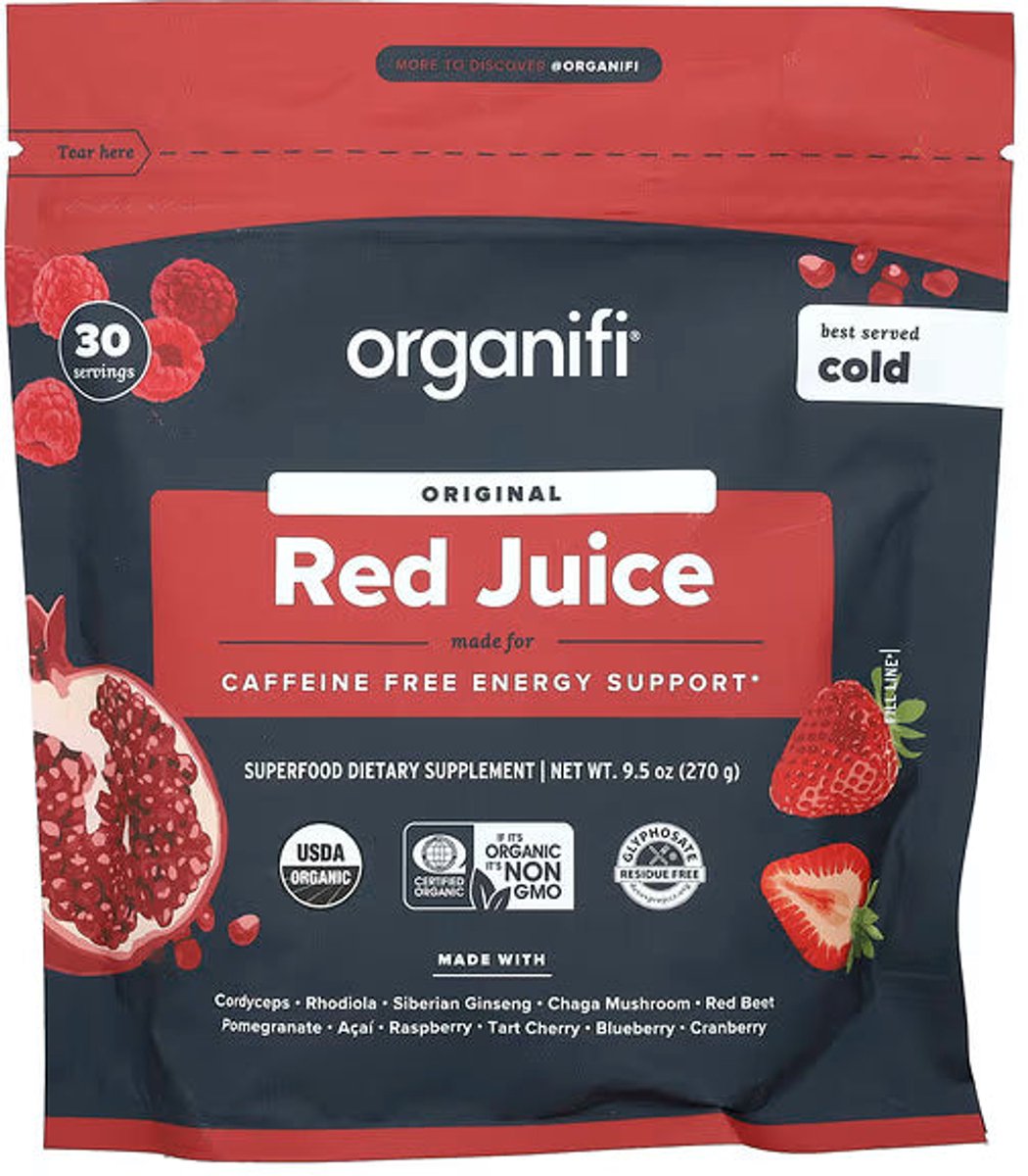 Original Red juice made for caffeine free energy support (270 gram) - Organifi