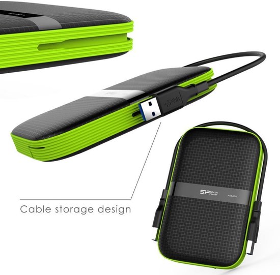 Externe HDD 4TB 2.5'' USB 3.0, IPX4 - Zwart van Merkloos — afbeelding 3