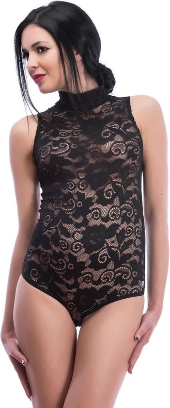 WOWENY Bodys Für Damen Langarm Elegant Bodysuit Mit Spitze Deep V