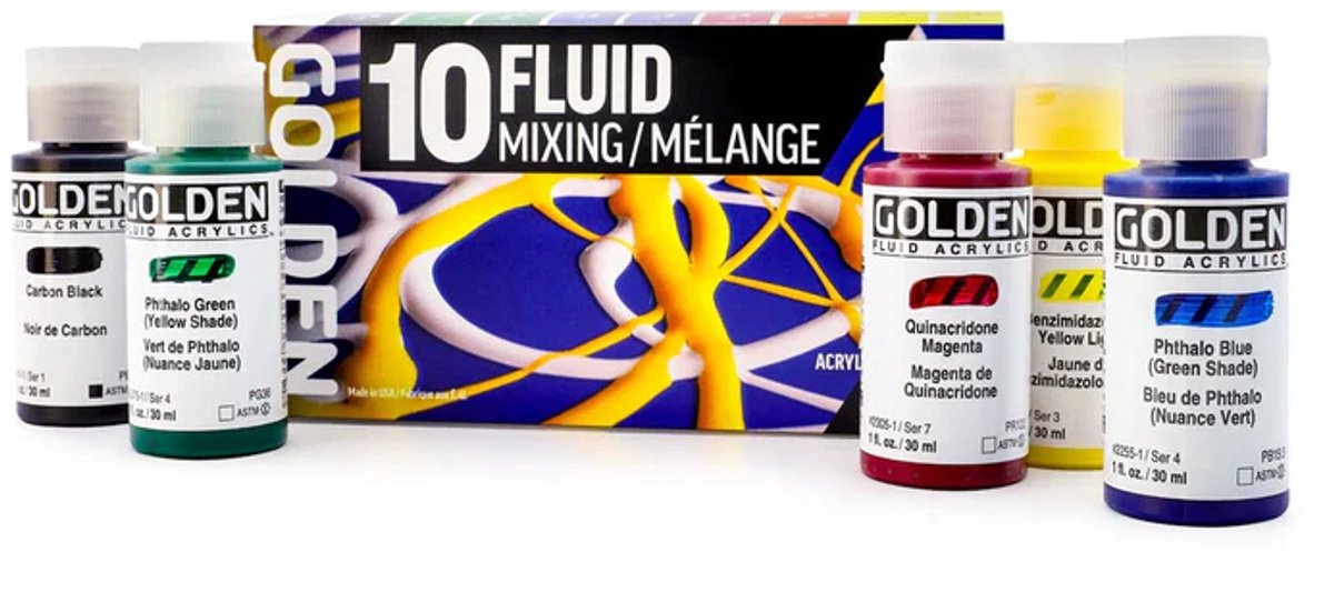 Golden Fluid Acrylverf Mengset