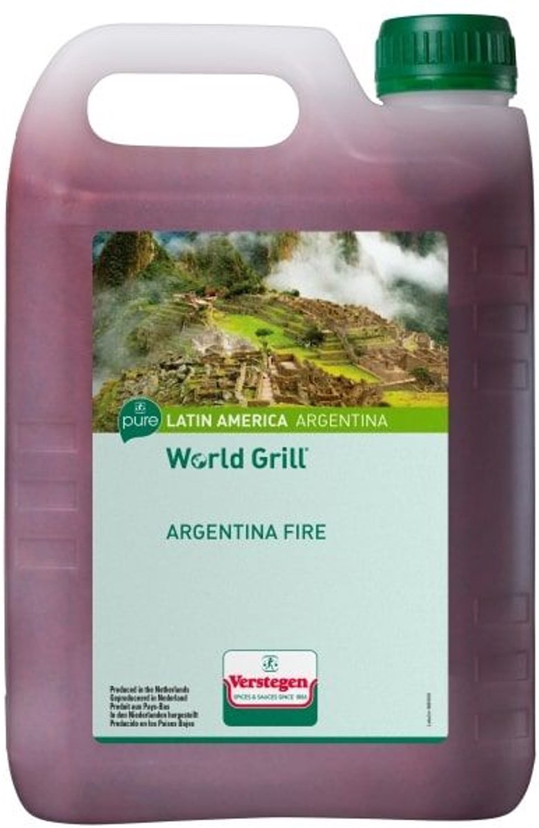 Verstegen - World Grill - Argentina Fire - Oliemarinade - Drum - Marinades - 2,5L