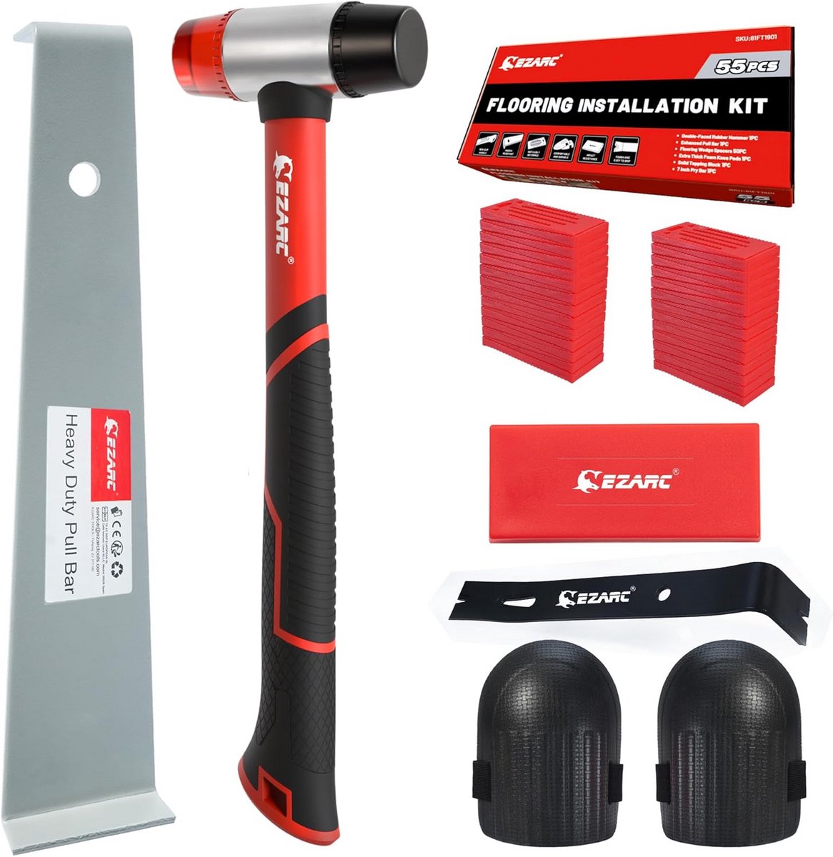 Complete Laminaat Vloer Installatie Set met Gereedschap en Afstandhouders