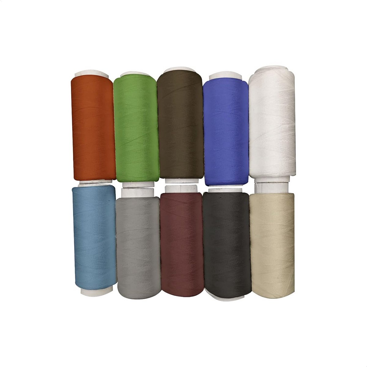 Naaigaren 100% polyester voor naaimachines en borduren - 10 stuks meerkleurig
