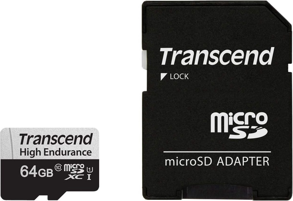 High Endurance 64GB microSDXC Kaart voor Dashcam en Beveiligingscamera