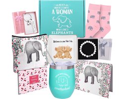 Leuke Olifant Cadeauset voor Vrouwen - Ideaal als Verjaardag, Valentijnsdag of Moederdag Geschenk