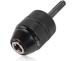 longziming -SDS Boorkop 2–13 mm – Sleutelloze 3-Klauw Boorkop met SDS-Plus Adapter – Chroom-Vanadium Staal – Voor Boorhamer en Combihamer