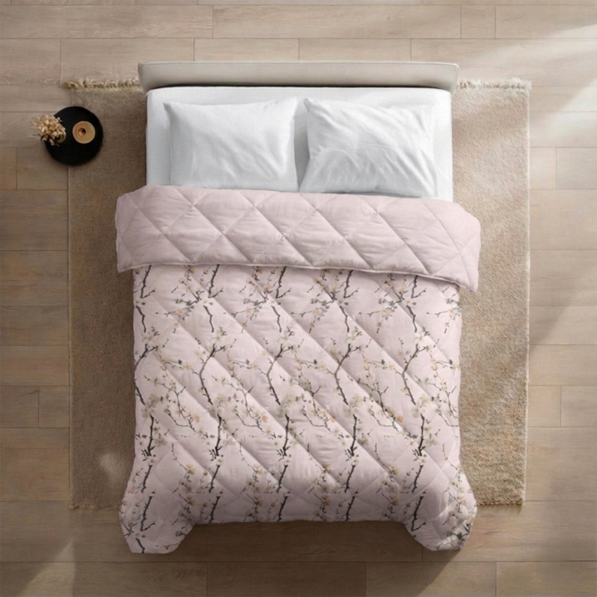 Dekbed-Discounter - Fresh and Co Dekbed Zonder Overtrek 240 x 200 cm - Wasbaar dekbed - Wasbaar op 40 graden - Anti-allergisch - Spring Blossom