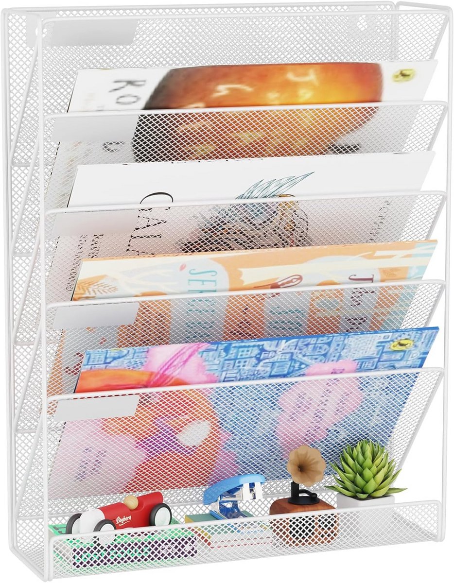 Verticale Muur File Organizer - 6 Pocket Opknoping voor Documenten