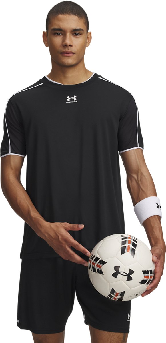 Under Armour UA M Challenger Train SS-BLK Heren Sportshirt - Zwart - Wit