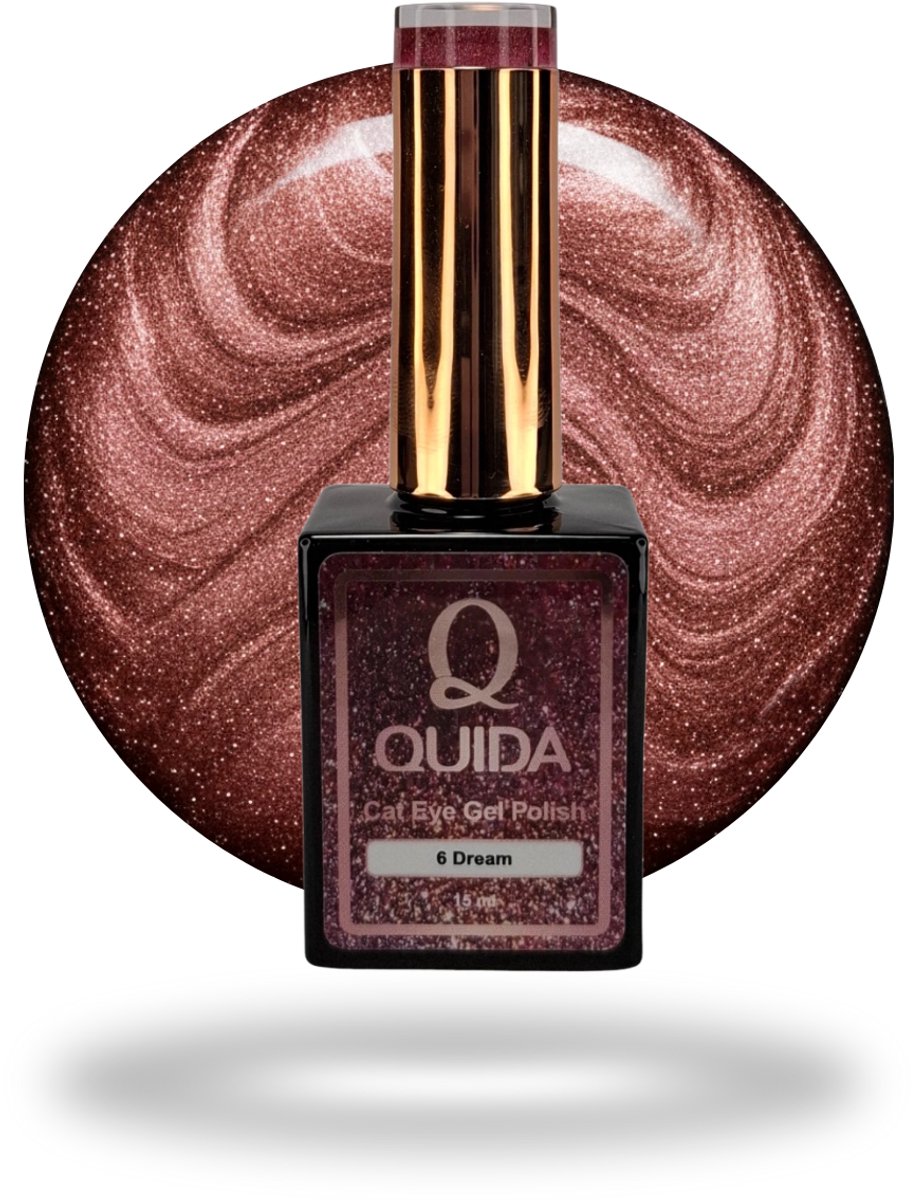 Quida Cat Eye Gelpolish Dream #6 oudroze effect 15ml