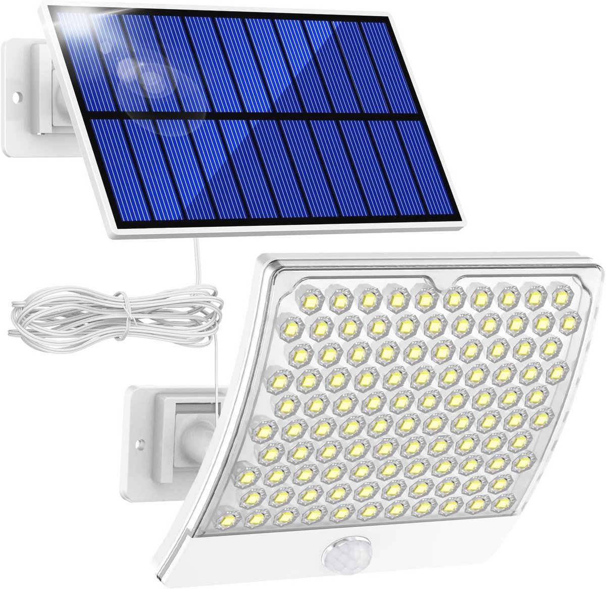 Zonnelampen voor Buiten - 105 LED Lampen met Bewegingsmelder en IP65 Waterdicht