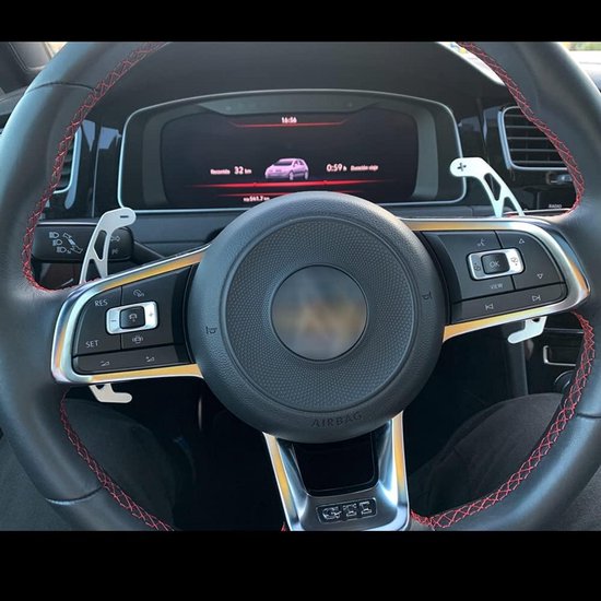 Set van 2 Metalen Stuurextensies voor Volkswagen Golf en Polo - Rood — afbeelding 4