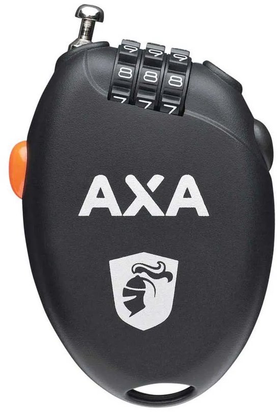 Axa - Roll - Kabelslot - Voor accessoires - 75 cm lang - 3-cijferige code - zwart van AXA — afbeelding 5
