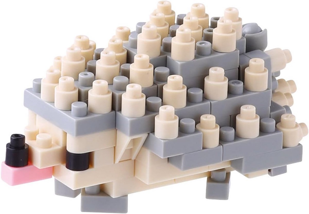3D Puzzel Egel Bouwstenen - Miniatuur Micro Blokjes Set (120 Delen)