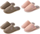 Comfortabele Antislip Pantoffels Set Van 4 Voor Thuis En Gasten 118 2019362