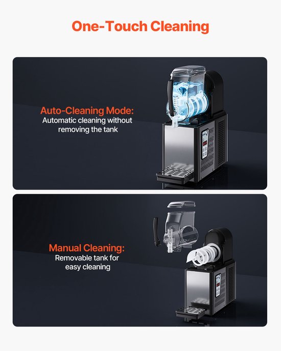 4l Slushmachine, enkele Tank Bevroren Drankmachine, 16-Kops Roestvrijstalen Margarita Smoothie Machine voor Thuis, Feesten, Restaurants, Cafés en Bars van Merkloos — afbeelding 3