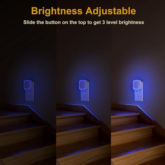 Dimbare LED Nachtlamp met Schemersensor - Automatisch Aan/Uit bij Donker - Set van 2 van Merkloos — afbeelding 4