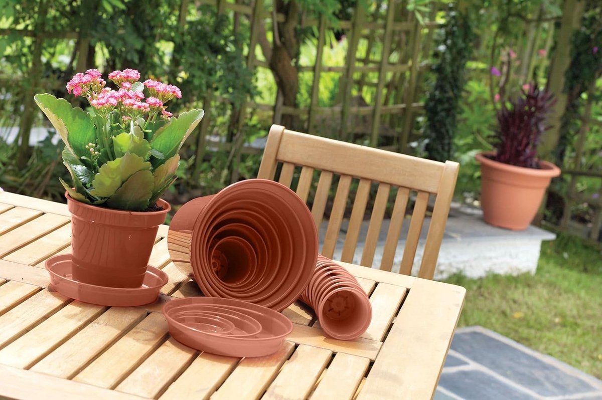 Set van 20 Stuks - Kweekpotten en Plantenpotten - 10 x 7.5 cm