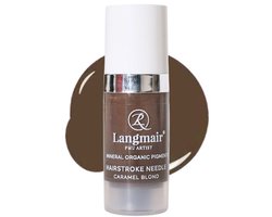 Langmair Pigmenten voor de wenkbrauwen - permanente make-up - PMU inkt - PMU pigment - tatoeage inkt - Hairstroke Needle - Caramel Blond