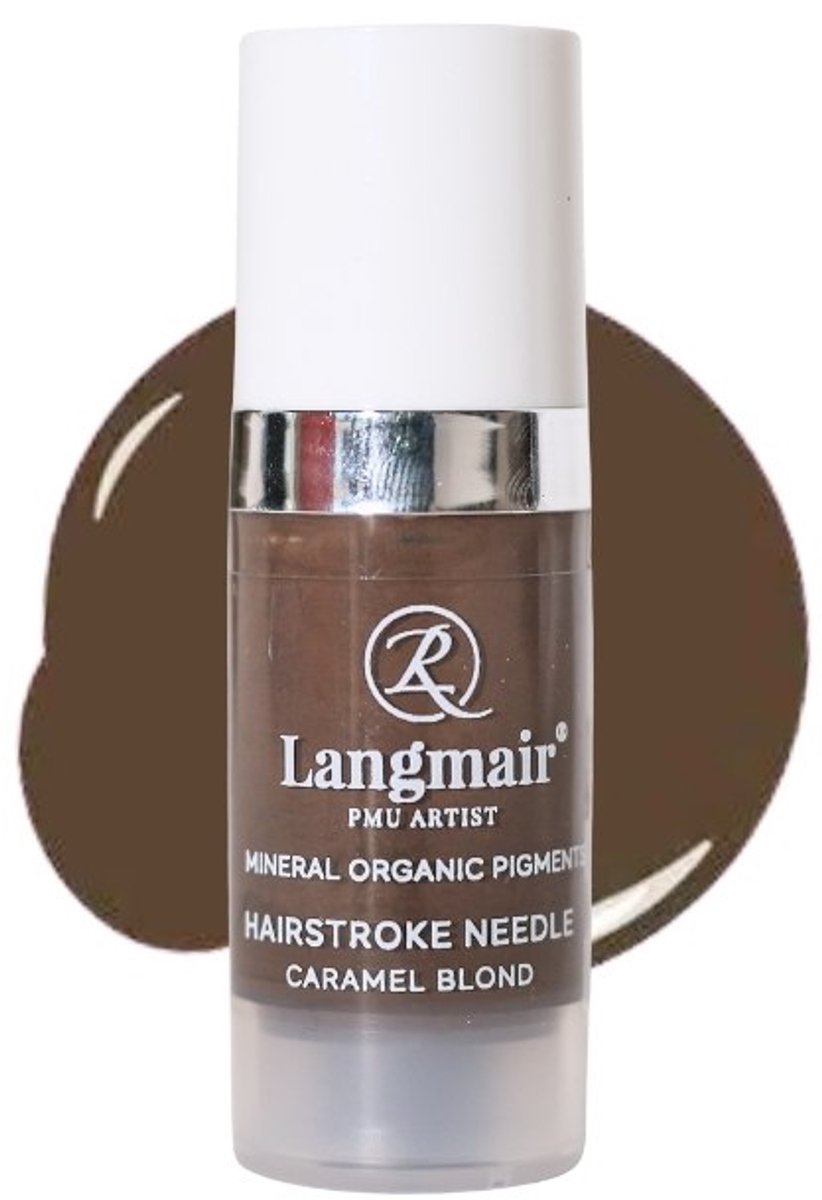 Langmair Pigmenten voor de wenkbrauwen - permanente make-up - PMU inkt - PMU pigment - tatoeage inkt - Hairstroke Needle - Caramel Blond