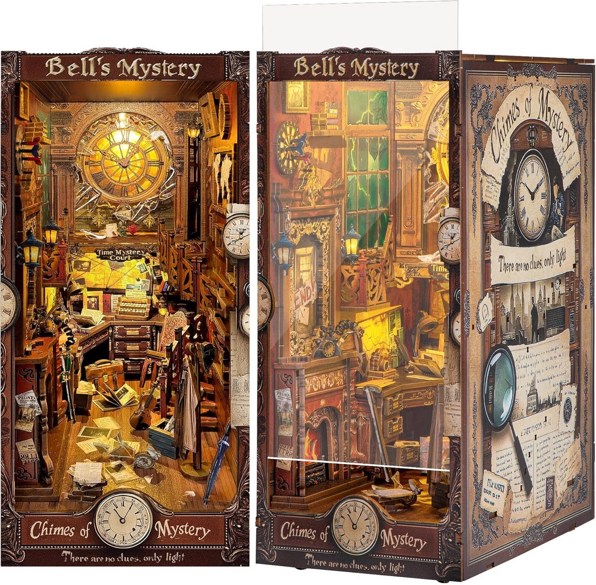 DIY Miniatuur Huis Set voor Volwassenen – 3D Puzzel met LED voor Boekenplank Decoratie – Creatief Cadeau voor Doe-Het-Zelvers en Boekenliefhebbers