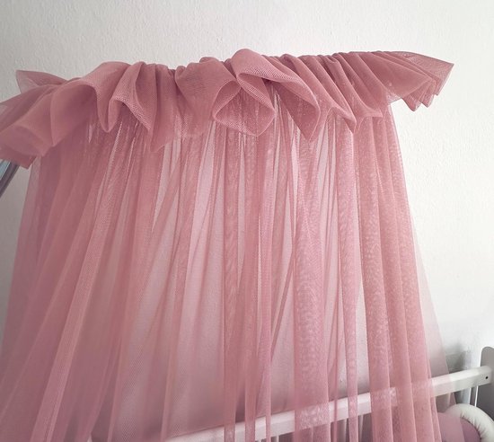 Luxe Bedhemel voor Babykamer en Ledikant van Fijne Tule Handgemaakt — afbeelding 3