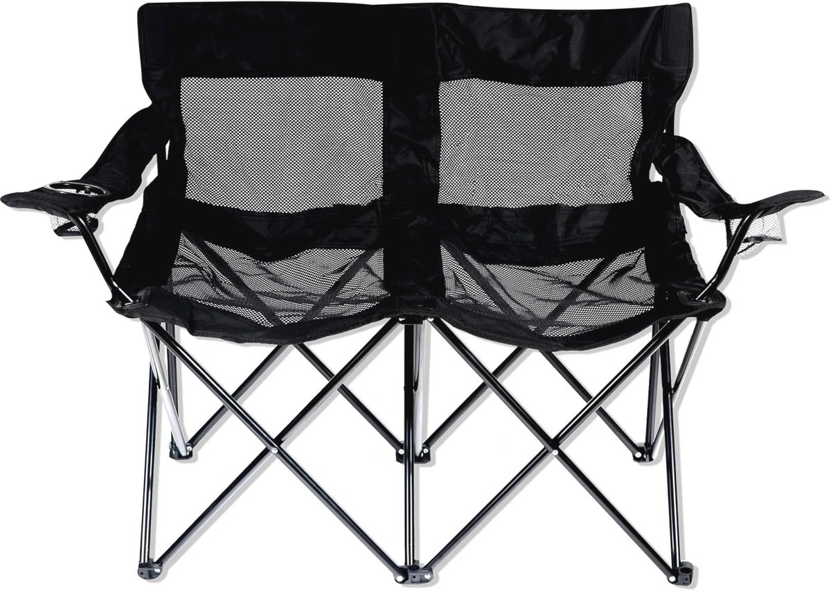 Dubbele Kampstoel met Stalen Frame - Comfortabel en Duurzaam